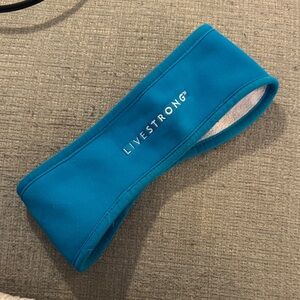 Blue LIVESTRONG winter ear warmer Headband running NIKE OS